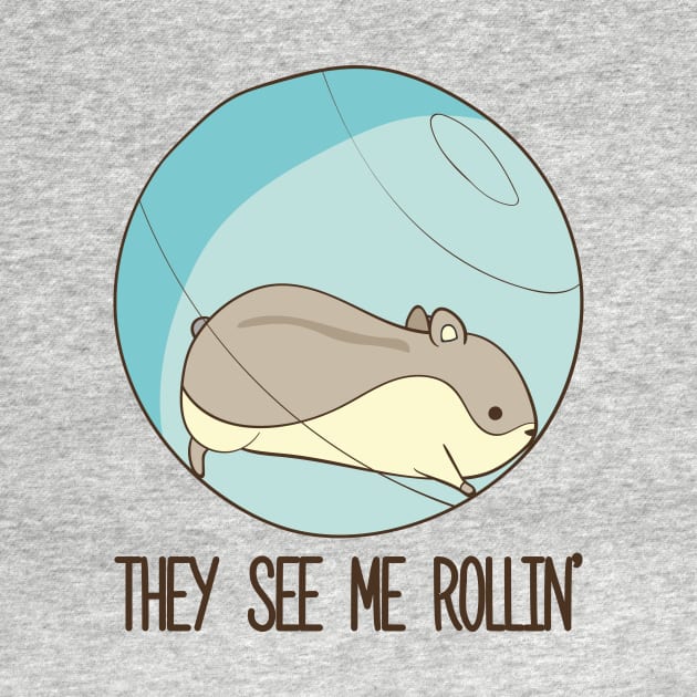 They See Me Rollin'- Hamster by Dreamy Panda Designs